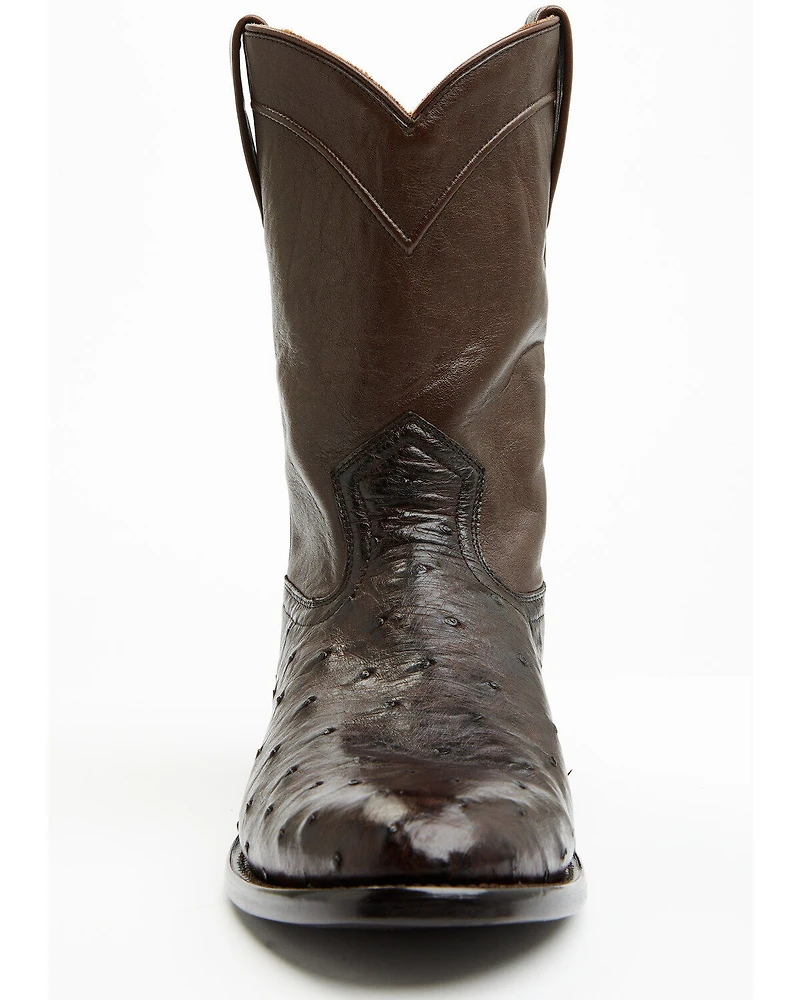 Cody James Black 1978® Men's Carmen Exotic Full-Quill Ostrich Roper Boots - Round Toe