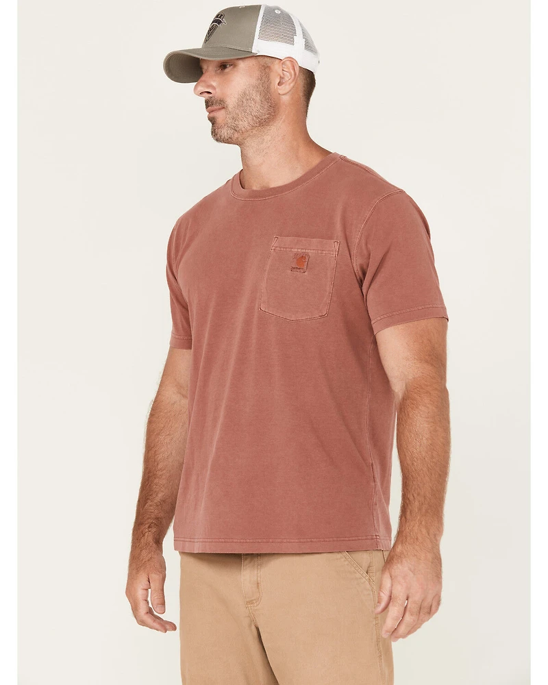Carhartt Men's Relaxed Fit Midweight Short Sleeve Garment Dyed Pocket T-Shirt