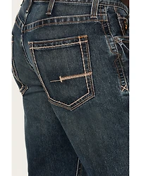 Ariat Men's Rebar M5 Durastretch Dark Wash Low Rise Straight Jeans