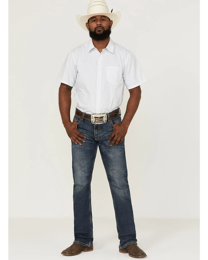 Gibson Men's Throwback Plaid Short Sleeve Button-Down Western Shirt