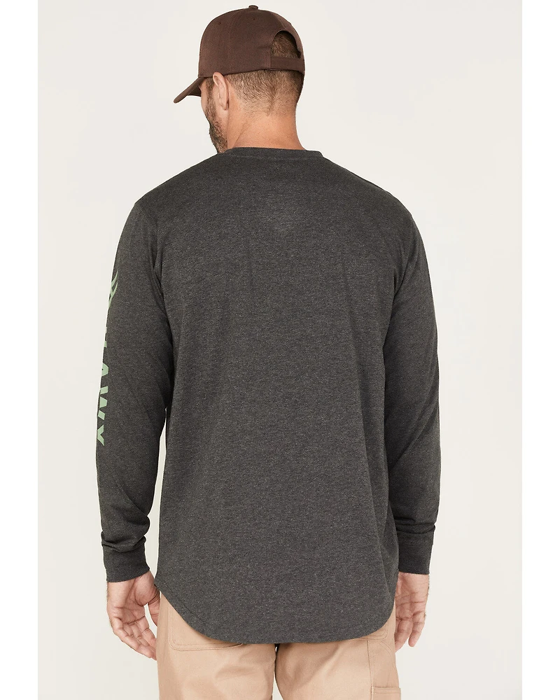 Hawx Men's Logo Graphic Work T-Shirt