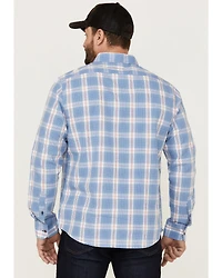 Flag & Anthem Men's Sanderson Dobby Plaid Long Sleeve Button Down Western Shirt