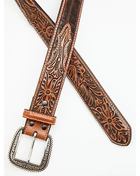 Ariat Men's Croc Floral Tabs Belt