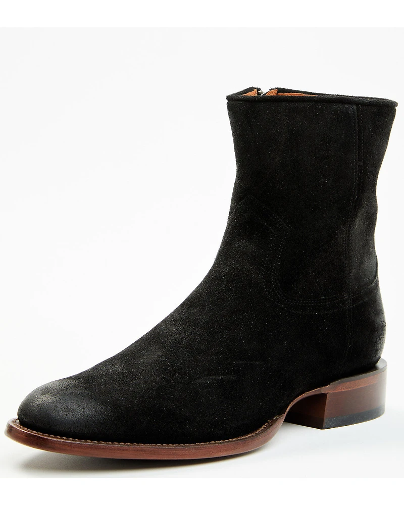 Moonshine Spirit Men's Pancho Roughout Ankle Boots - Round Toe