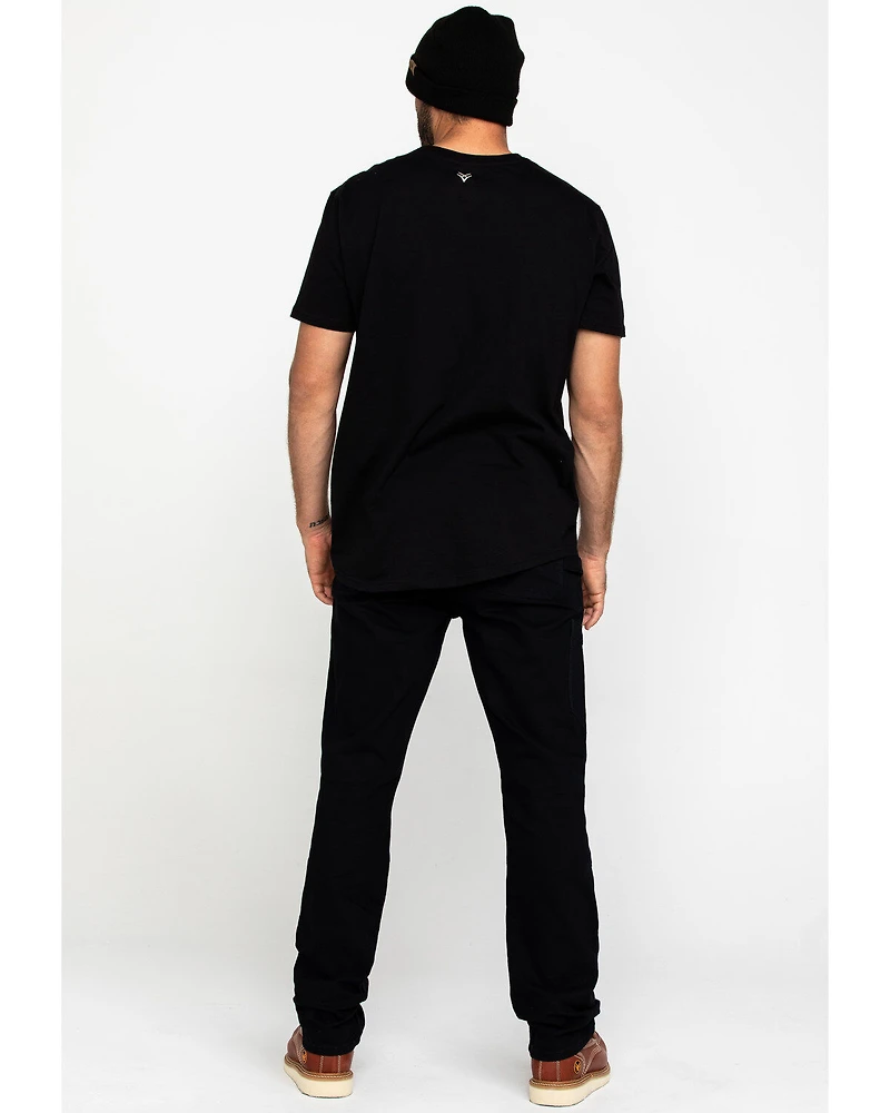 Ariat Men's Black Rebar M4 Made Tough Durastretch Double Front Straight Work Pants - Big