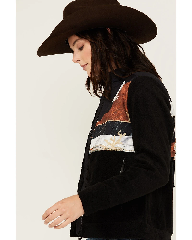 Hooey Women's Landscape Print Tech Fleece Jacket