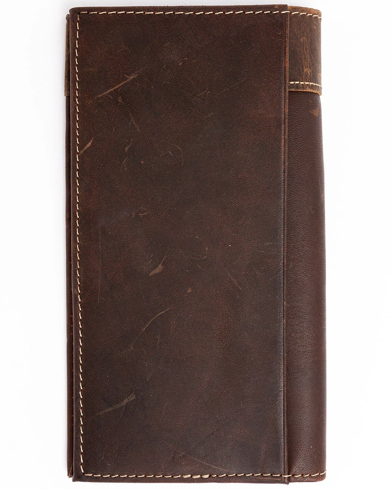 Cody James Men's Rodeo Stitched Leather Wallet