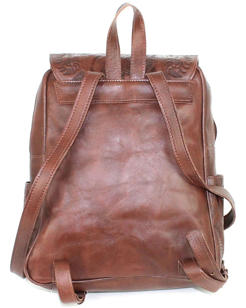 American West Women's Lariats Hand Tooled Backpack