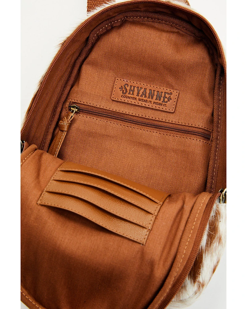 Shyanne Women's Brazos Bluff Hair-On Sling Backpack