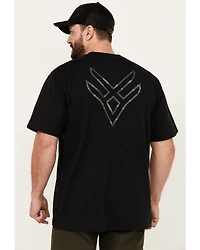 Hawx Men's Camo Logo Short Sleeve Graphic Work T-Shirt