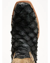 Cody James Men's Vaqueras Exotic Pirarucu Western Boots - Square Toe