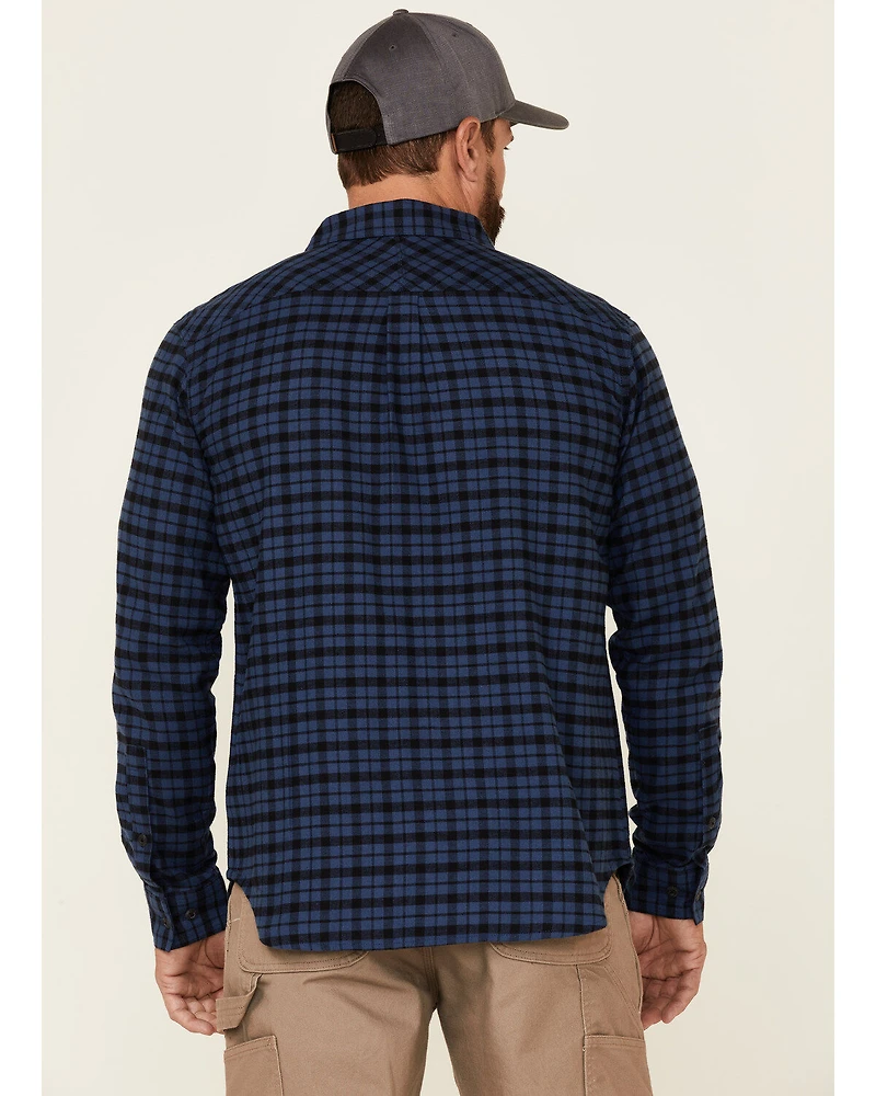 Columbia Men's Flare Gun Small Plaid Print Long Sleeve Button Down Western Flannel Shirt