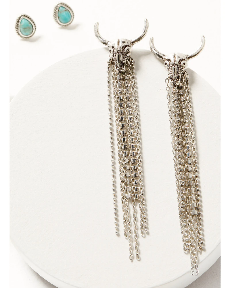 Idyllwind Women's Hartley Antique Silver Earring Set - 2 Piece