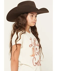 Buttercup Girls' Let's Go Girls Short Sleeve Graphic Tee