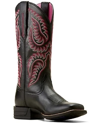Ariat Women's Cattle Caite StretchFit Performance Western Boots - Broad Square Toe