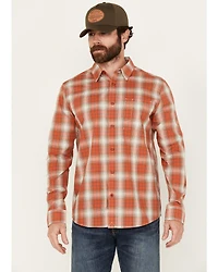 Brothers and Sons Men's Houston Plaid Print Long Sleeve Button Down Western Shirt