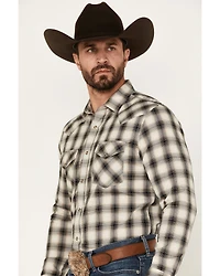 Pendleton Men's Frontier Dobby Ombre Plaid Snap Western Shirt