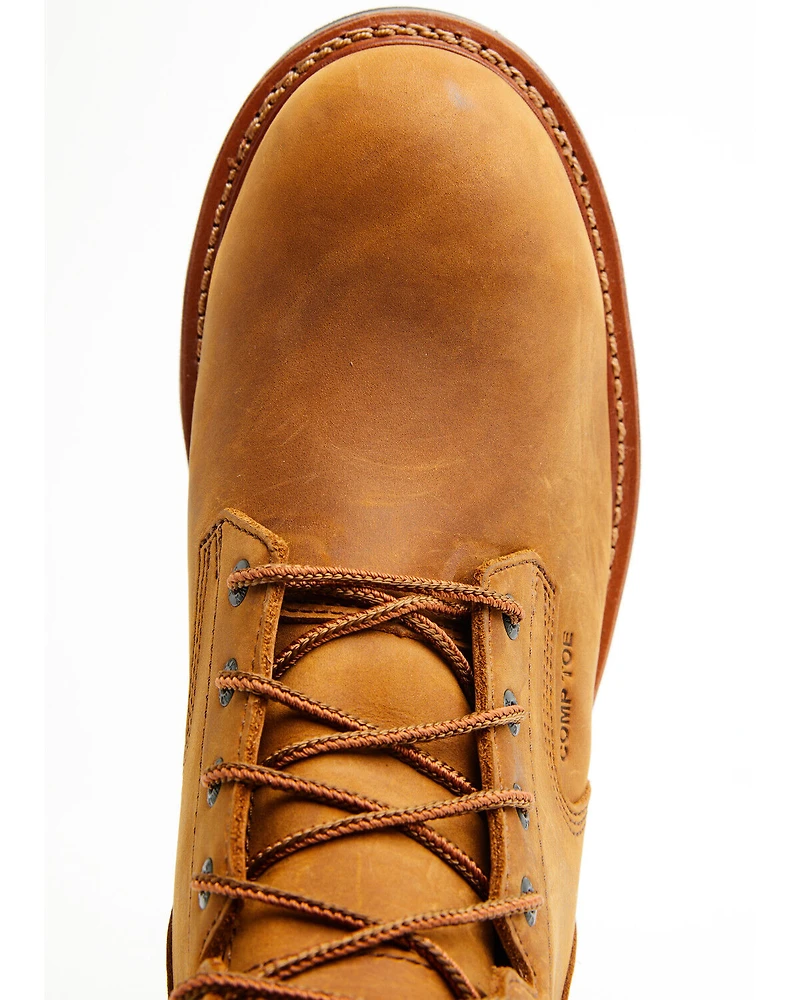 Hawx Men's 9" Logger Lace-Up Waterproof Work Boot - Composite Toe