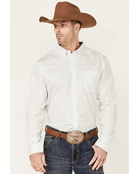 Cody James Core Men's Old Soul Mini Geo Print Long Sleeve Button-Down Western Shirt