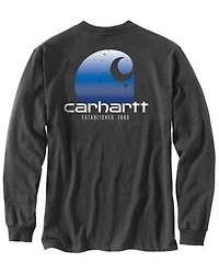 Carhartt Men's Relaxed Fit Heavyweight Long Sleeve Pocket C Graphic T-Shirt