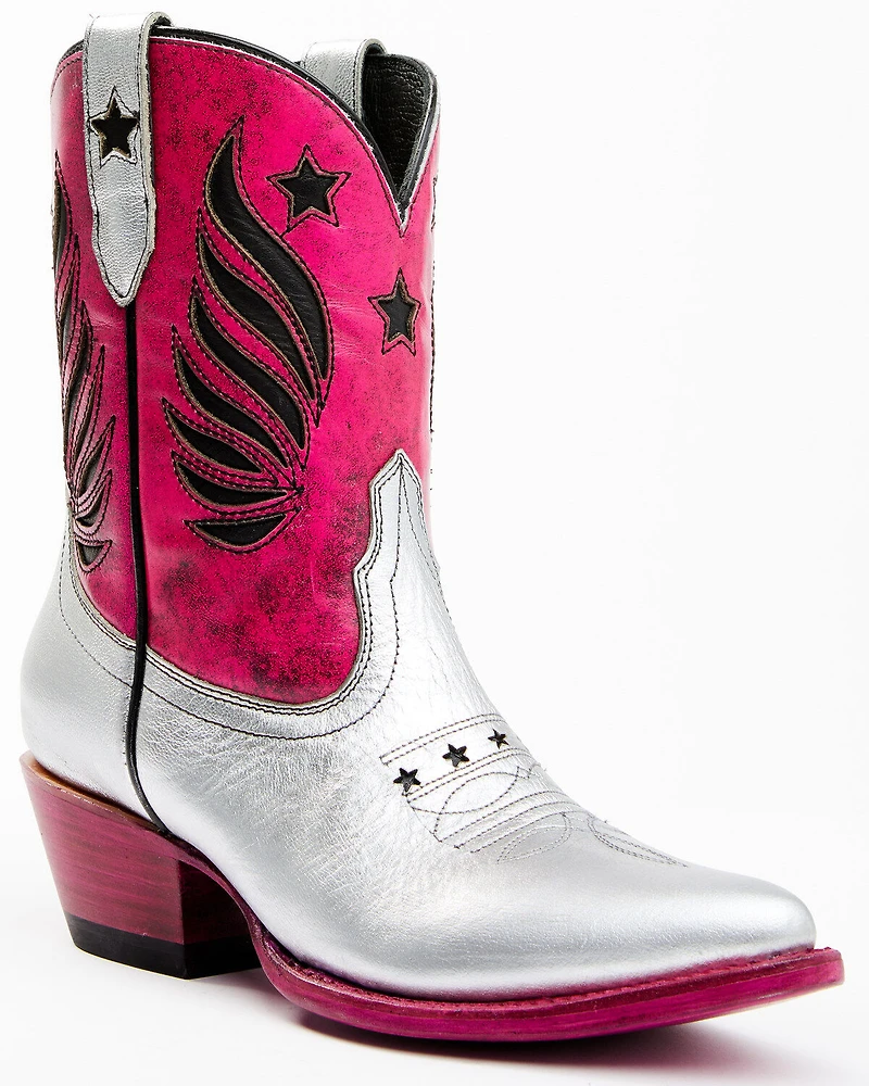 Idyllwind Women's Metallic Star Inlay Roadie Western Booties - Round Toe
