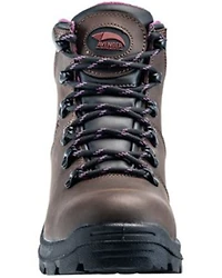 Avenger Women's Builder Mid 6" Lace-Up Waterproof Hiking Work Boot - Steel Toe
