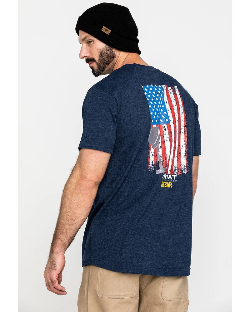 Ariat Men's Rebar Cotton Strong American Grit Work T-Shirt
