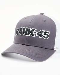 RANK 45® Men's Embroidered Logo Mesh-Back Ball Cap