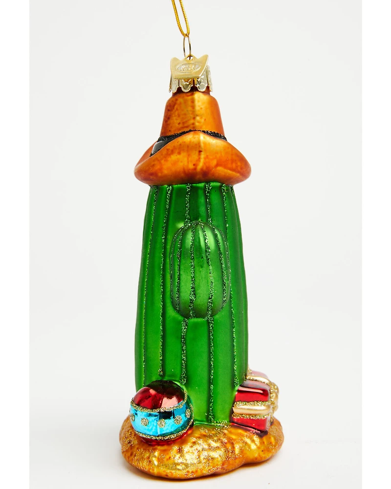 Kurt Adler Noble Gems™ Glass Cowboy Cactus Ornament