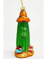 Kurt Adler Noble Gems™ Glass Cowboy Cactus Ornament