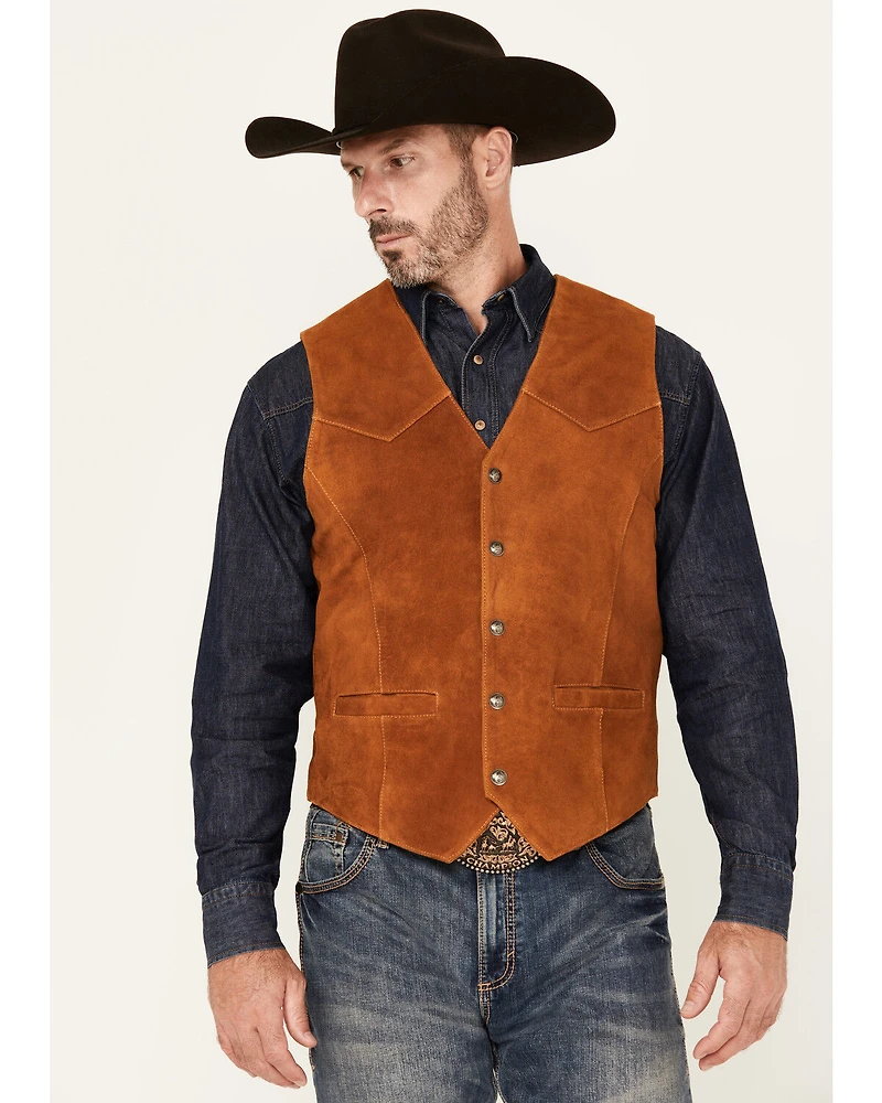 Cripple Creek Men's Solid Suede Vest