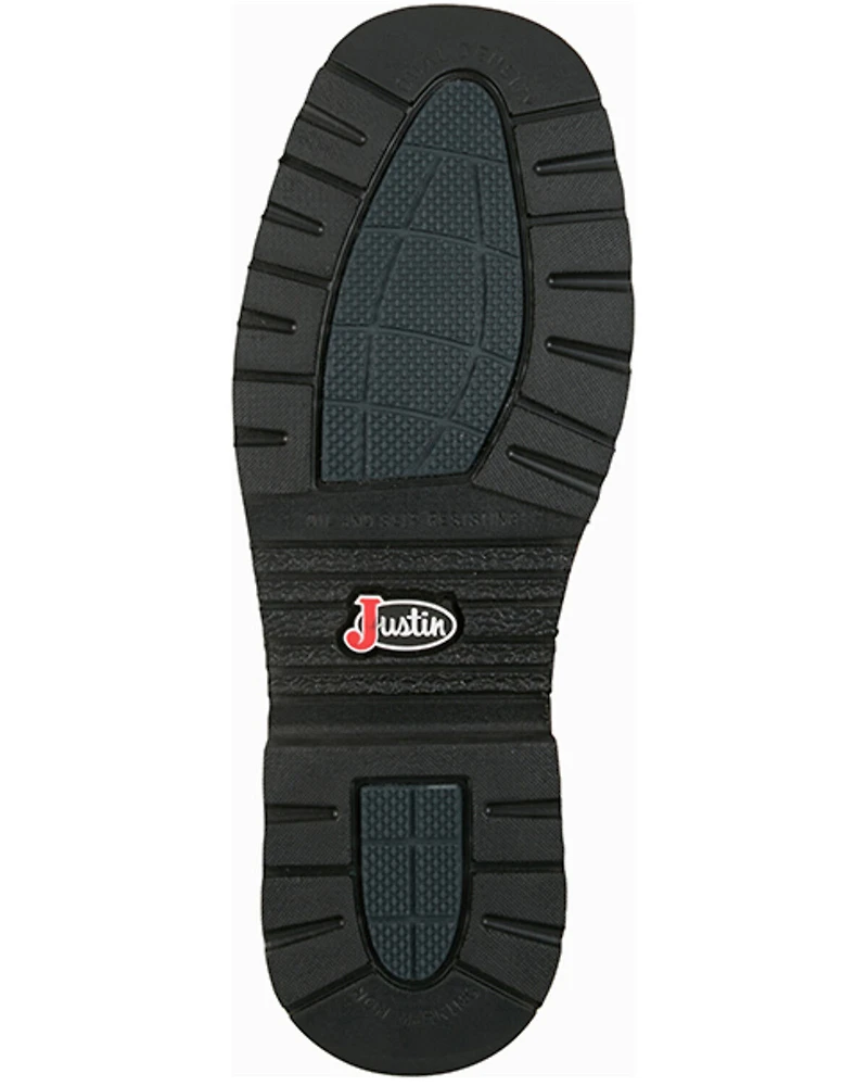 Justin Men's 8" Ames Pull-On Work Boots - Steel Toe