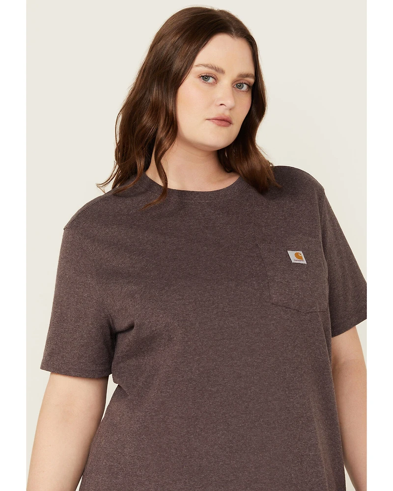 Carhartt Women's Heavyweight Pocket Short Sleeve Work Tee - Plus