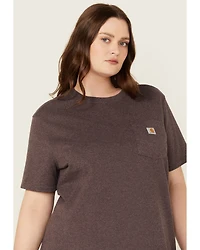 Carhartt Women's Heavyweight Pocket Short Sleeve Work Tee - Plus