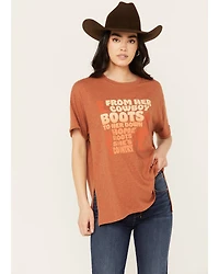White Crow Women's She's Country Short Sleeve Graphic Tee