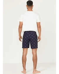 Rock & Roll Denim Men's Longhorn Print Stretch Chino Shorts
