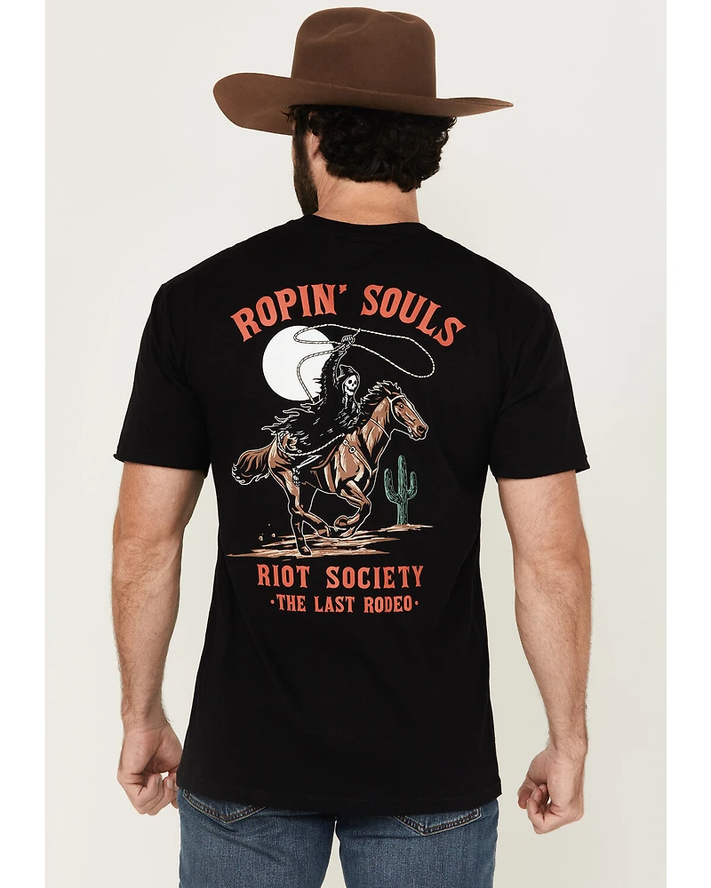Riot Society Men's Boot Barn Exclusive Ropin' Souls Reaper Short Sleeve Graphic T-Shirt