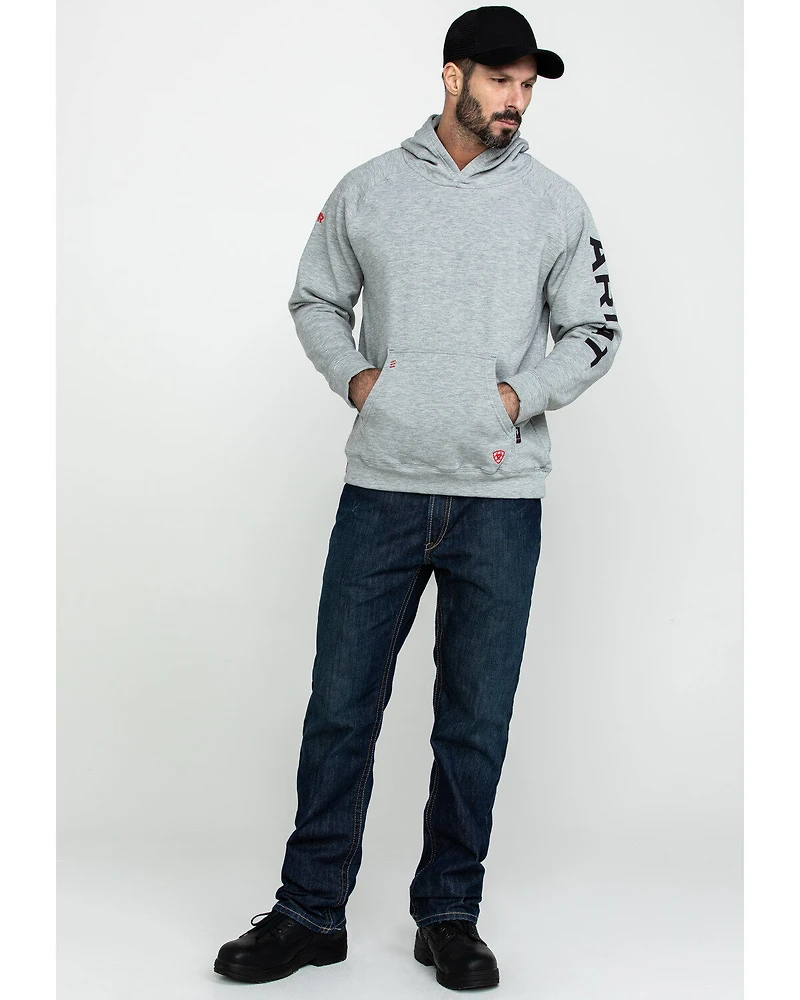 Ariat Men's FR Primo Fleece Logo Hooded Work Sweatshirt