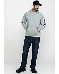 Ariat Men's FR Primo Fleece Logo Hooded Work Sweatshirt