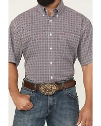 Cinch Men's Medallion Print Short Sleeve Button-Down Performance Western Shirt - Big