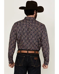 Gibson Trading Co Men's Garret Floral Print Long Sleeve Snap Western Shirt