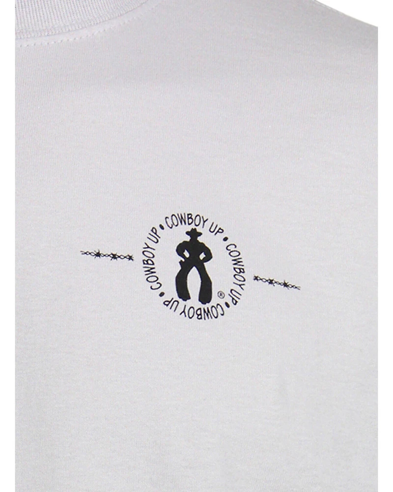 Cowboy Up Men's or Shut Short Sleeve Graphic T-Shirt