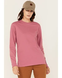 Carhartt Women's Loose Fit Heavyweight Long Sleeve Logo Graphic Work T-Shirt