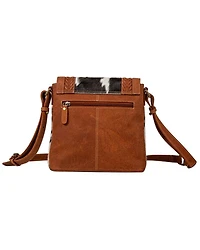 Myra Bag Women's Westward Tasseled Leather Hair-On Crossbody Bag