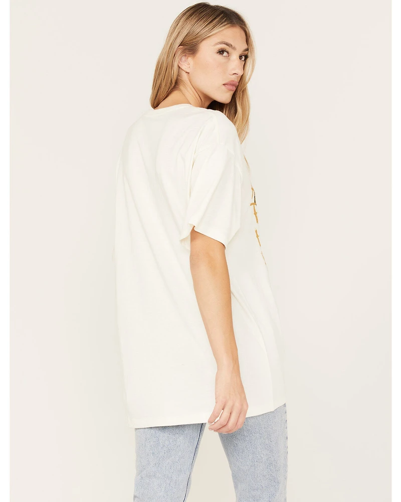 Cleo + Wolf Women's Nature Vibes Oversized Graphic Tee