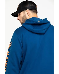 Hawx® Men's Logo Sleeve Performance Fleece Hooded Work Sweatshirt - Big & Tall