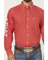 Ariat Men's Team Fallon Geo Print Long Sleeve Button-Down Western Shirt
