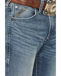 Ariat Men's M5 Clarence Forrest Medium Wash Straight 2X Durable Stretch Denim Jeans