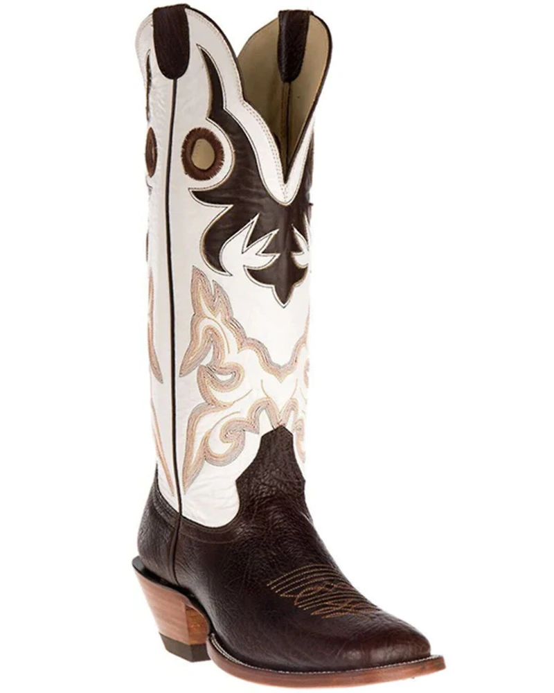 Hondo Boots Men's Spanish Shoulder Western - Broad Square Toe