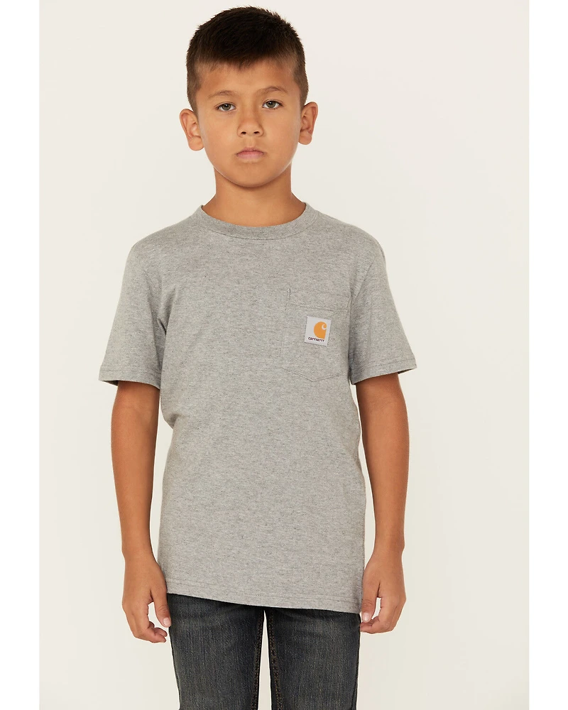 Carhartt Boys' Logo Pocket Short Sleeve T-Shirt